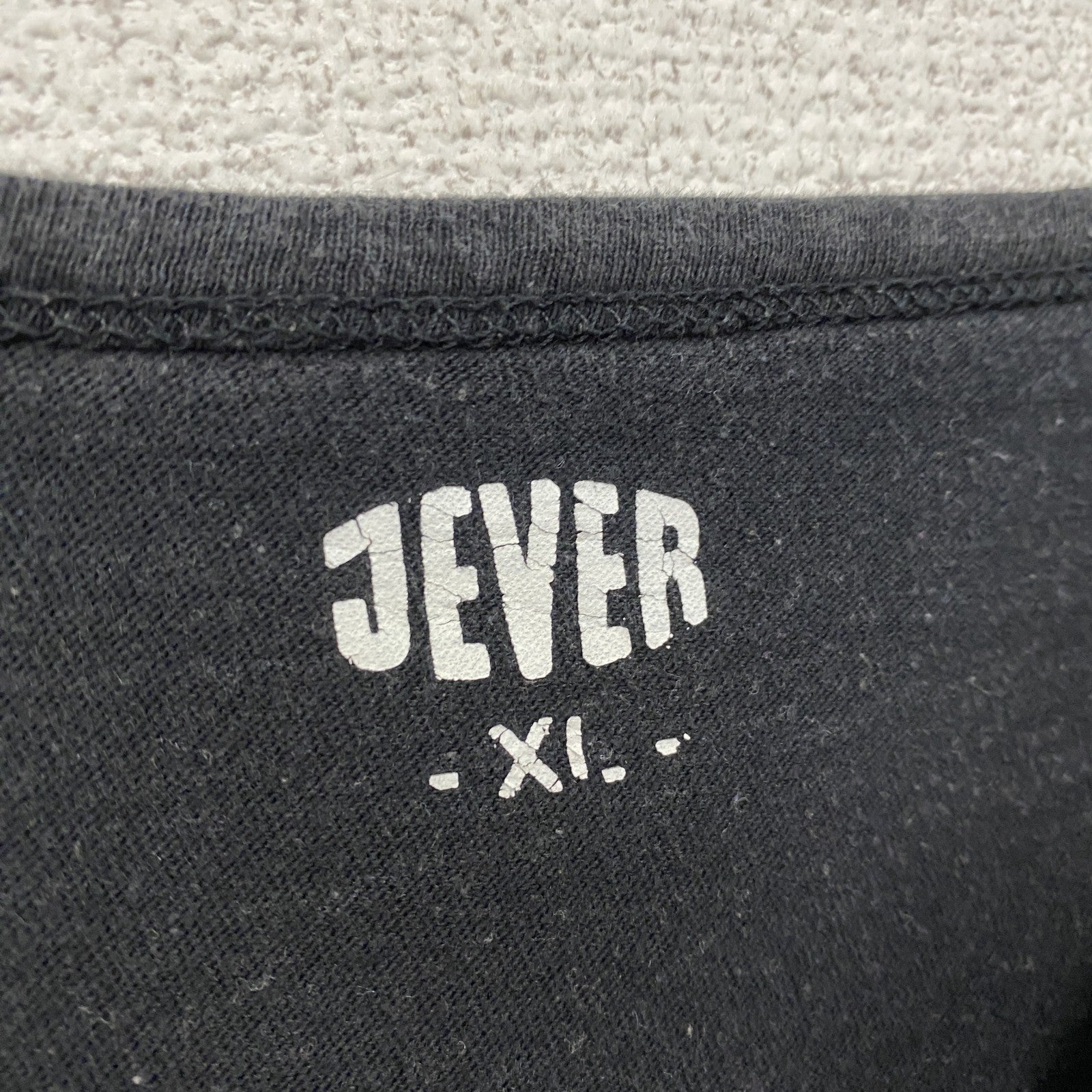JEVER　Thunderbike　半袖プリントTシャツ　ハーレーダビッドソン　バイク　黒　ブラック　XLサイズ　古着