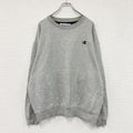 Champion　チャンピオン　スウェット/トレーナー　刺ロゴ　グレー　3XLサイズ　古着