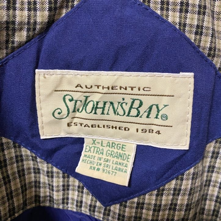 ～90s　STJOHN'SBAY　マウンテンパーカー　オーバーサイズ　ヴィンテージ　ネイビー　紺　XLサイズ　古着