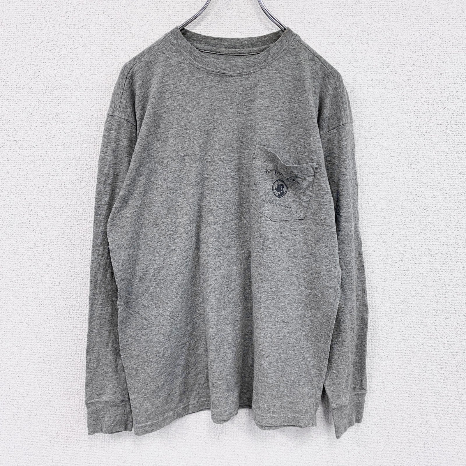 SOUTHERN PROPER　長袖Tシャツ/ロンT　灰色　グレー　Sサイズ　古着