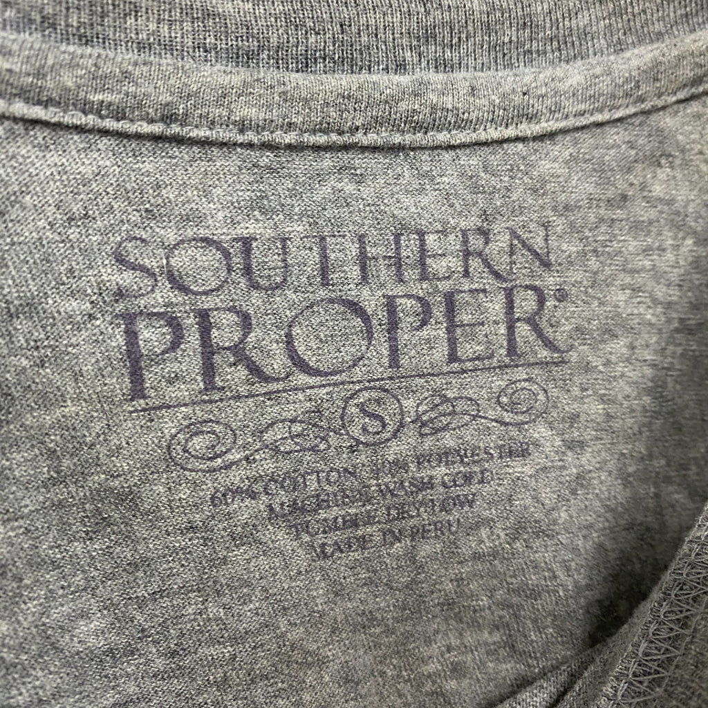 SOUTHERN PROPER　長袖Tシャツ/ロンT　灰色　グレー　Sサイズ　古着
