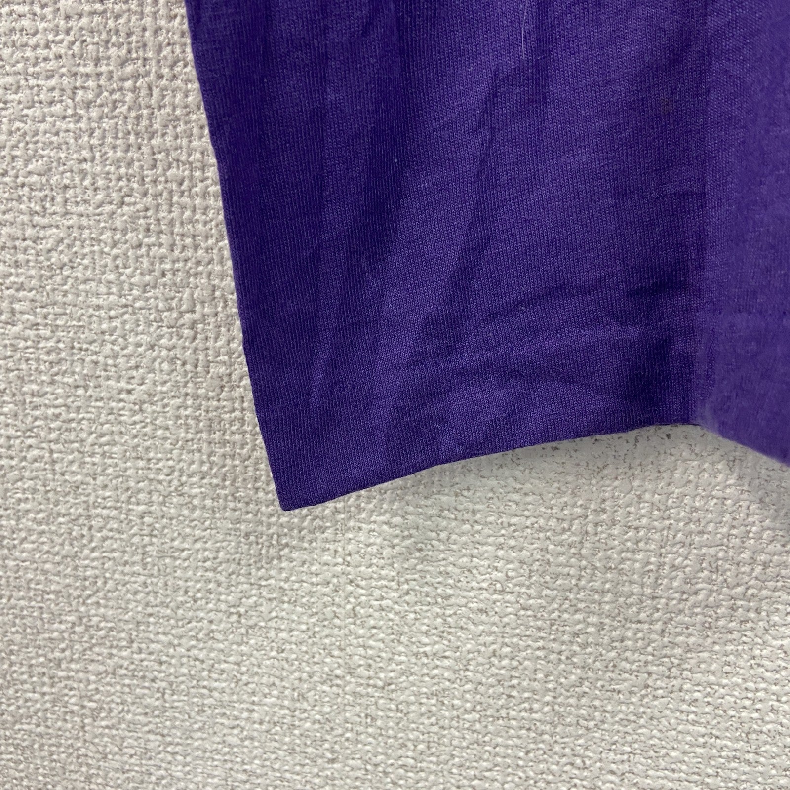 80s　SPORTSMAN　半袖プリントTシャツ　ヴィンテージ　シングルステッチ　紫　パープル　XLサイズ　古着