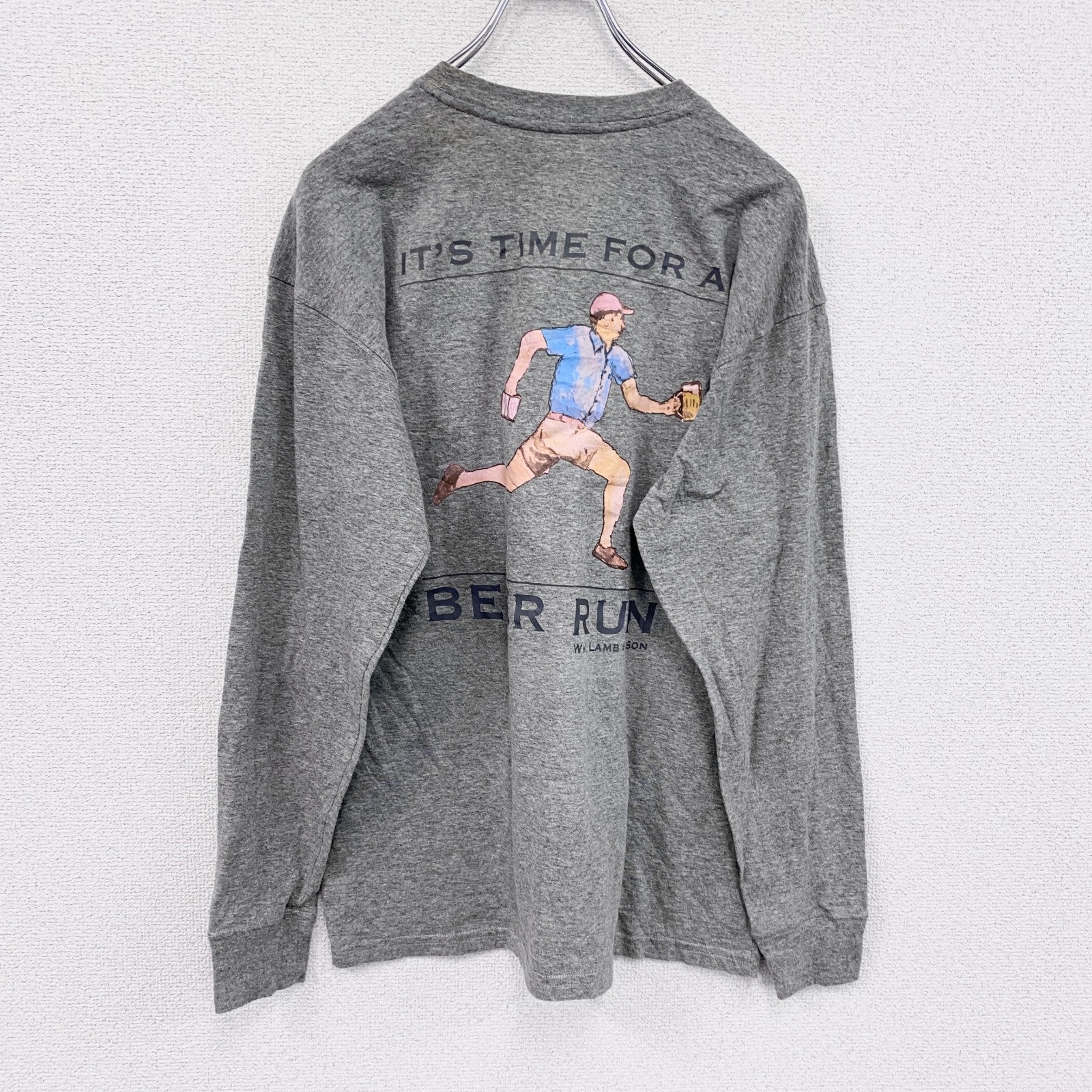 SOUTHERN PROPER　長袖Tシャツ/ロンT　灰色　グレー　Sサイズ　古着