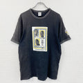 00s　adidas　アディダス　NBA　commander series　半袖リンガーTシャツ　黒　ブラック　Lサイズ　古着