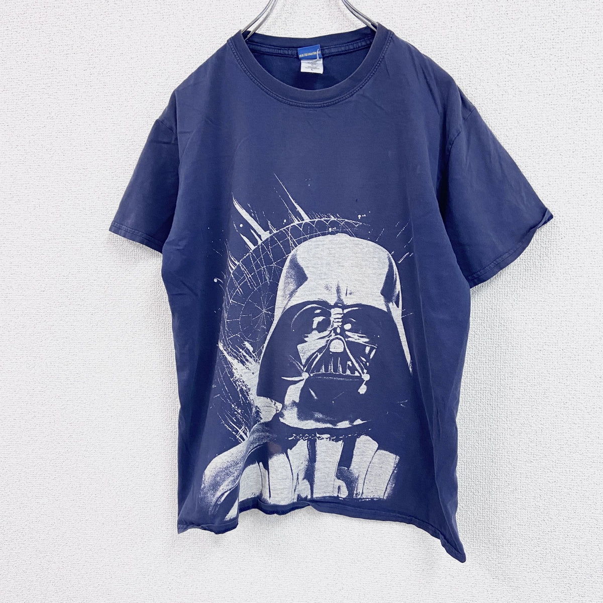 STARWARS　スターウォーズ　ダースベーダー　Disney　ディズニー　半袖Tシャツ　紺　ネイビー　Lサイズ　古着