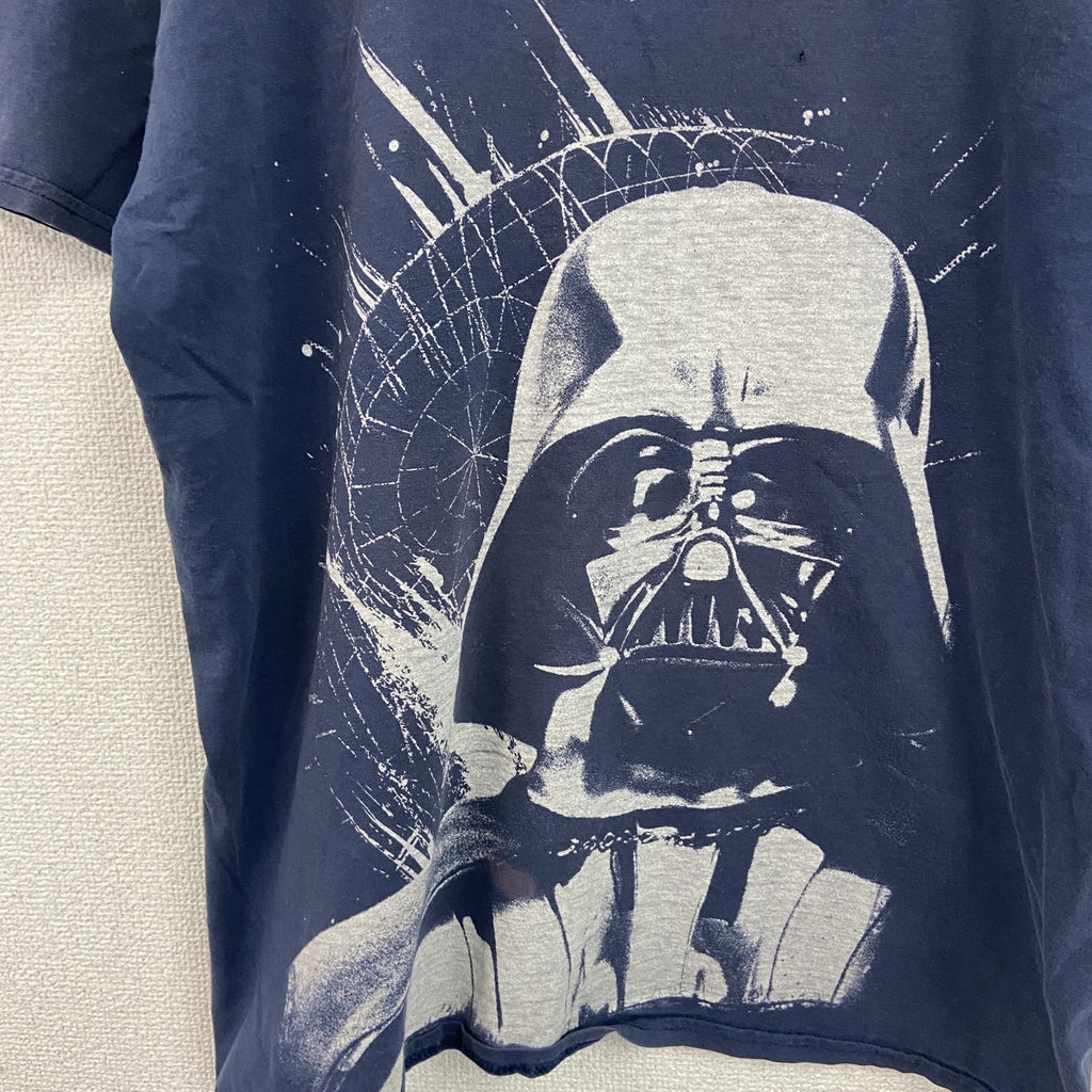 STARWARS　スターウォーズ　ダースベーダー　Disney　ディズニー　半袖Tシャツ　紺　ネイビー　Lサイズ　古着