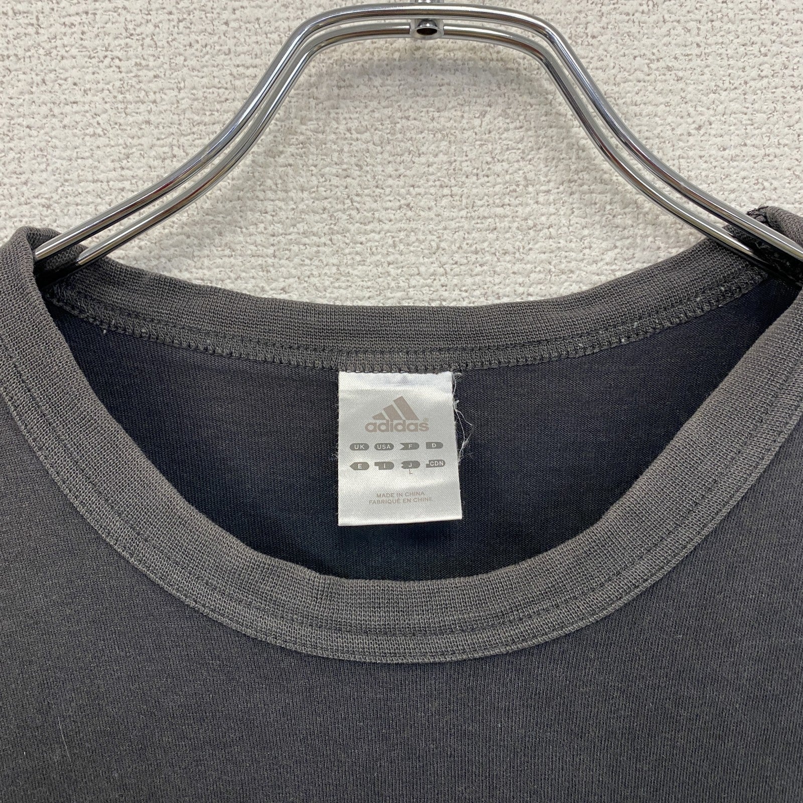 00s　adidas　アディダス　NBA　commander series　半袖リンガーTシャツ　黒　ブラック　Lサイズ　古着