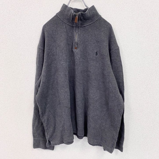 Polo by Ralph Lauren　ポロバイラルフローレン　ハーフジップスウェット/トレーナー 　グレー　2XLサイズ