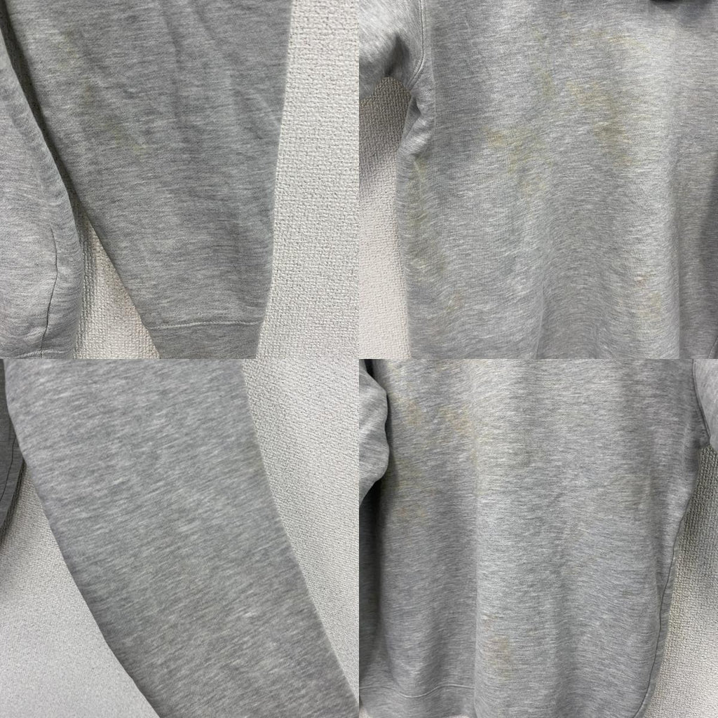 00s　adidas　アディダス　スウェットパーカー/フーディー　パフォーマンスロゴ　ヴィンテージ　灰色　グレー　Sサイズ　古着