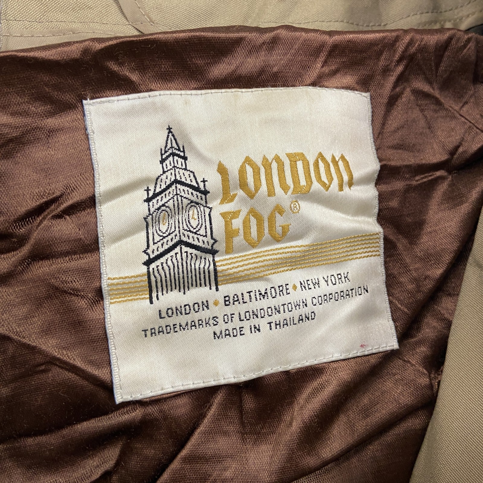 LONDON FOG　ロンドンフォグ　トレンチコート　ベージュ　40サイズ　古着