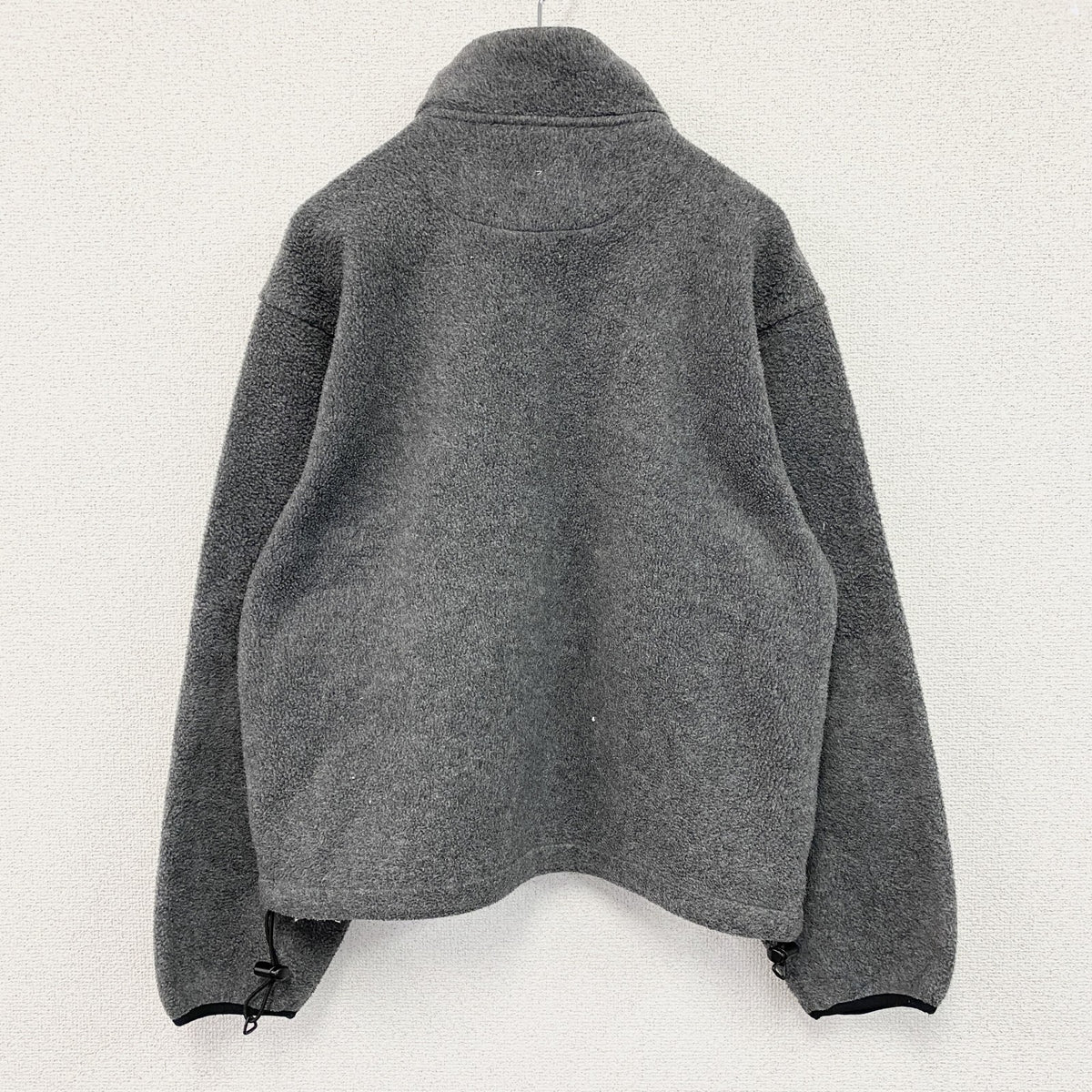 90s　Eddie Bauer　エディーバウアー　EBTEK　エブテック　フルジップフリースジャケット/ボアジャケット　ポーラテック　USA製　グレー　XSサイズ　古着