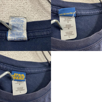 STARWARS　スターウォーズ　ダースベーダー　Disney　ディズニー　半袖Tシャツ　紺　ネイビー　Lサイズ
