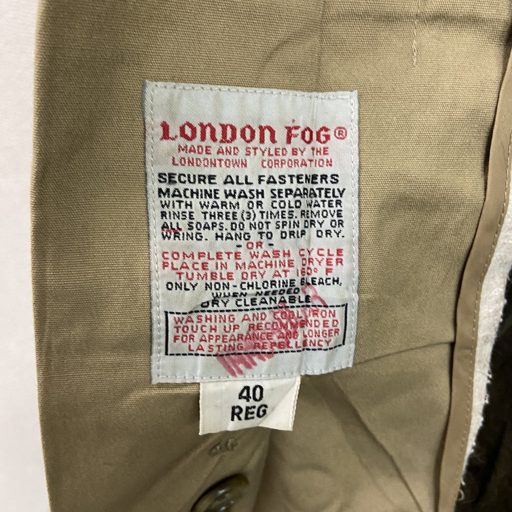 LONDON FOG　ロンドンフォグ　トレンチコート　ベージュ　40サイズ　古着