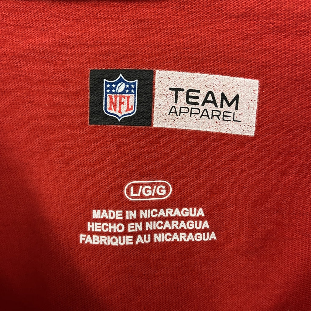 TEAM APPAREL　半袖プリントTシャツ　NFL　カンザスシティ チーフス　アメフト　KC　赤　レッド　Lサイズ　古着