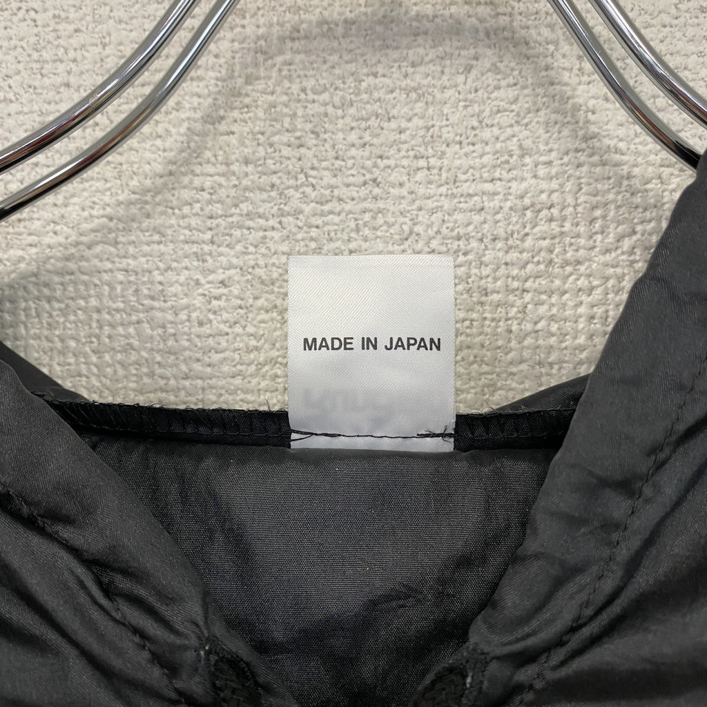 MIZUNO　ミズノ　RUNBIRD　ランバード　ナイロンプルオーバージャケット　デカロゴ　黒　ブラック　0サイズ　古着