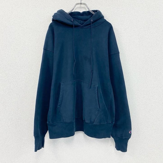 00s　champion　チャンピオン　リバースウィーブ　スウェットパーカー/フーディ　紺　ネイビー　XLサイズ