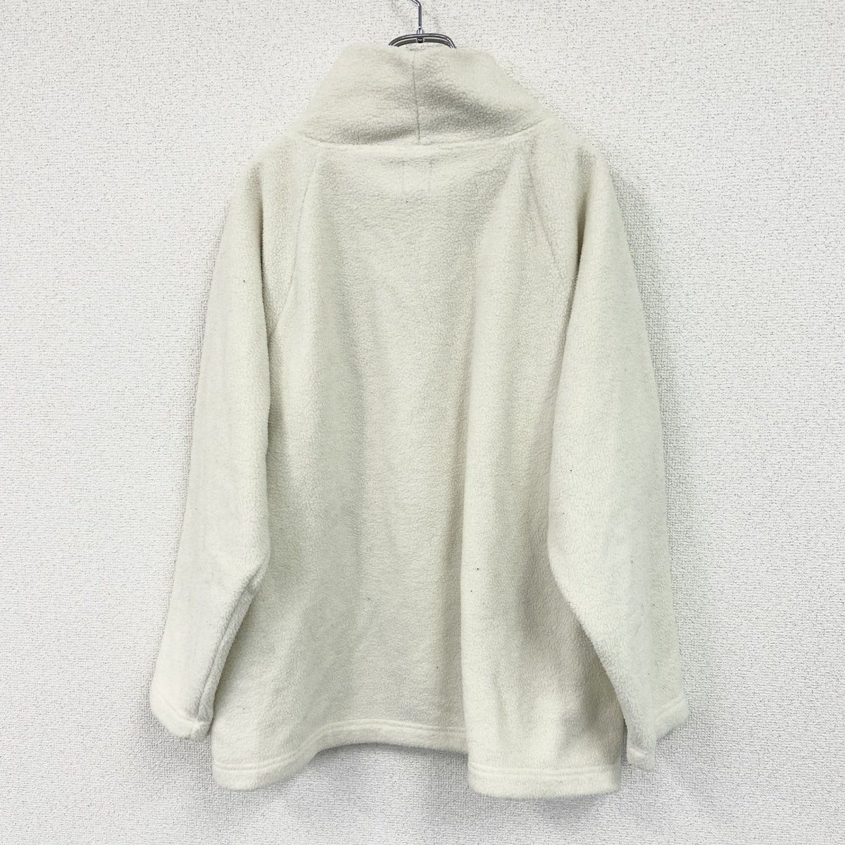 GAP　ギャップ　フリース/トレーナー　白　ホワイト　Lサイズ スウェットトップス メンズ ポリエステル 古着