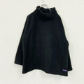 GAP　ギャップ　フリース/トレーナー　黒　ブラック　Lサイズ スウェットトップス メンズ ポリエステル 古着