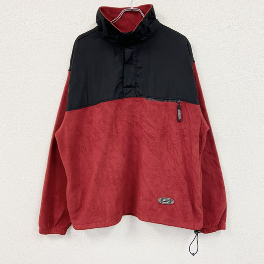 Champion　チャンピオン　フリースハーフジッププルオーバージャケット　赤　XLサイズ