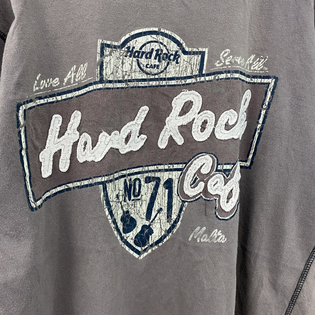 Hard Rock Cafe　ハードロックカフェ　半袖プリントTシャツ　カーキブラウン　古着