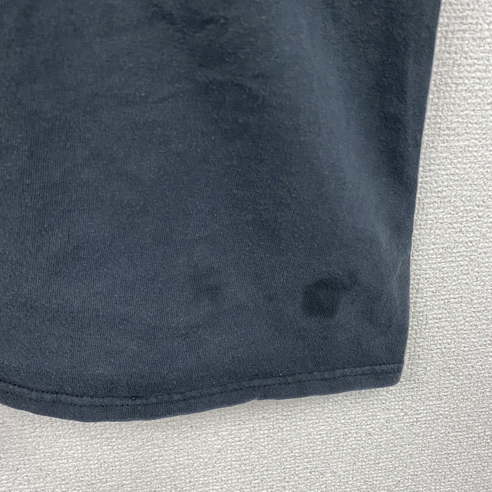 HORIZON NY　半袖プリントTシャツ　メッセージT　英字プリント　ビッグプリント　クルーネック　黒　ブラック　XLサイズ　古着