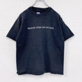 Hanes　ヘインズ　半袖メッセージプリントTシャツ　黒　ブラック　Mサイズ　古着
