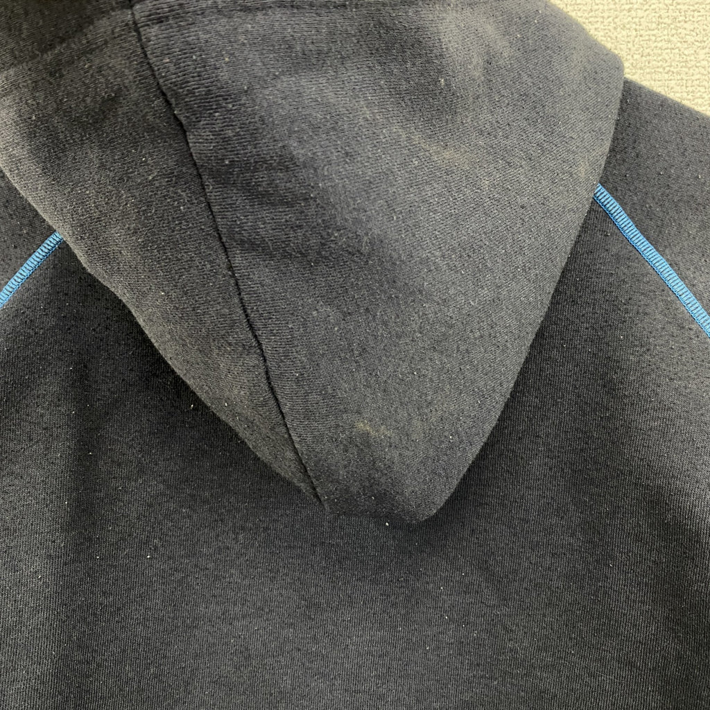 adidas　アディダス　フルジップスウェットパーカー/フーディー　ラグランスリーブ　紺　ネイビー　Lサイズ　古着