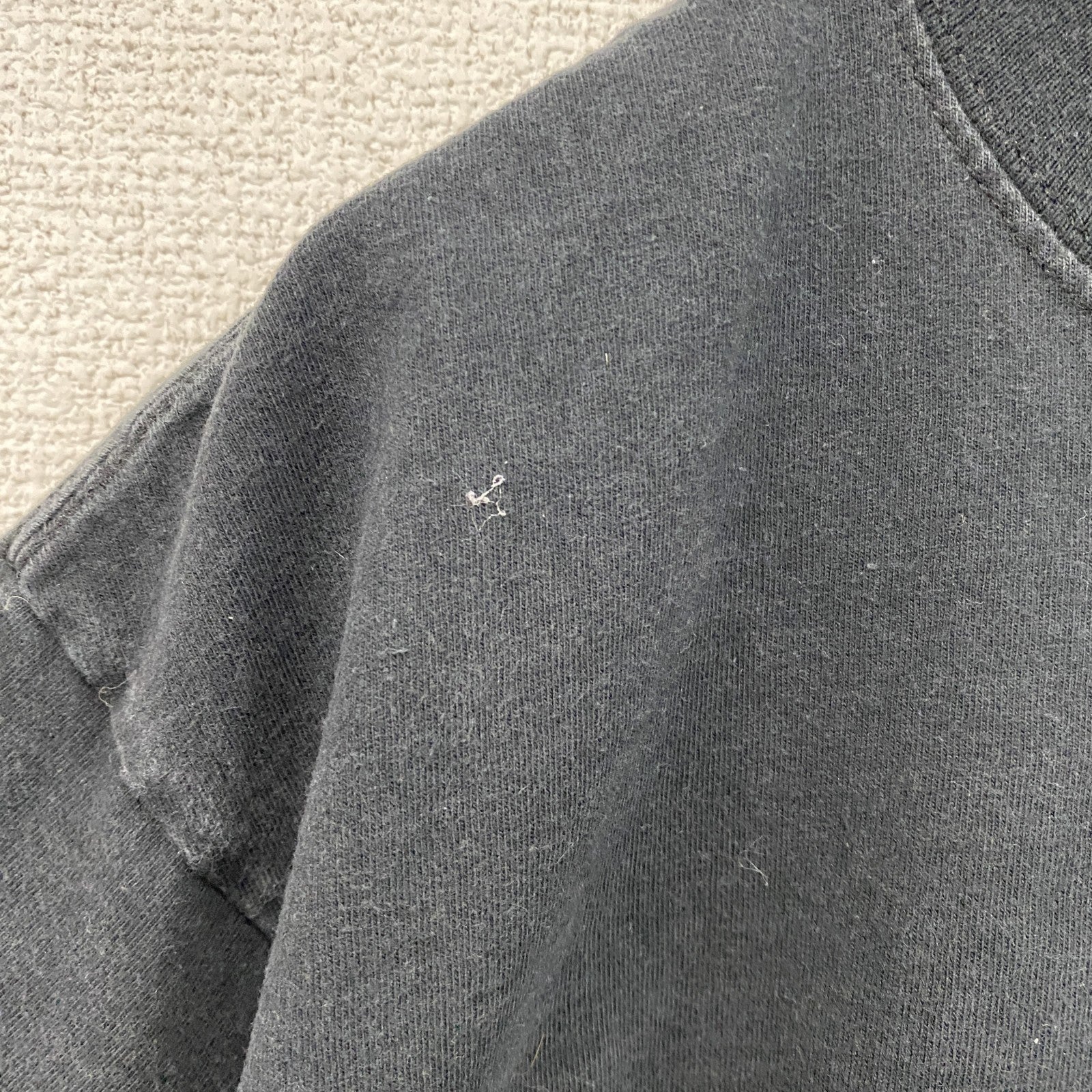 Hanes　ヘインズ　半袖メッセージプリントTシャツ　黒　ブラック　Mサイズ　古着