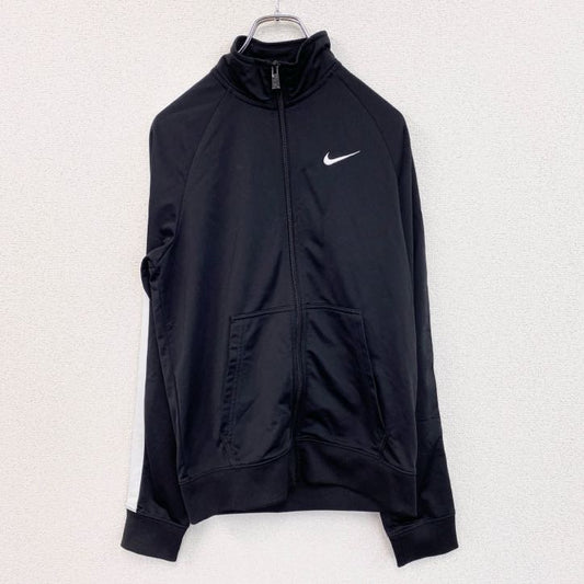 NIKE　ナイキ　トラックジャケット/ジャージ　刺繍ロゴ　黒　ブラック　Sサイズ