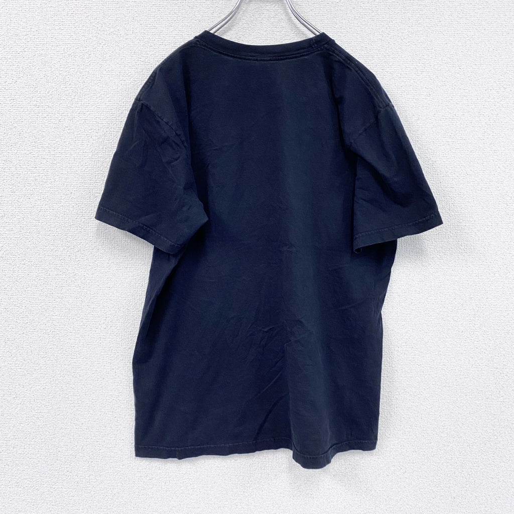 American Apparel　半袖プリントTシャツ　黒　ブラック　Lサイズ　古着