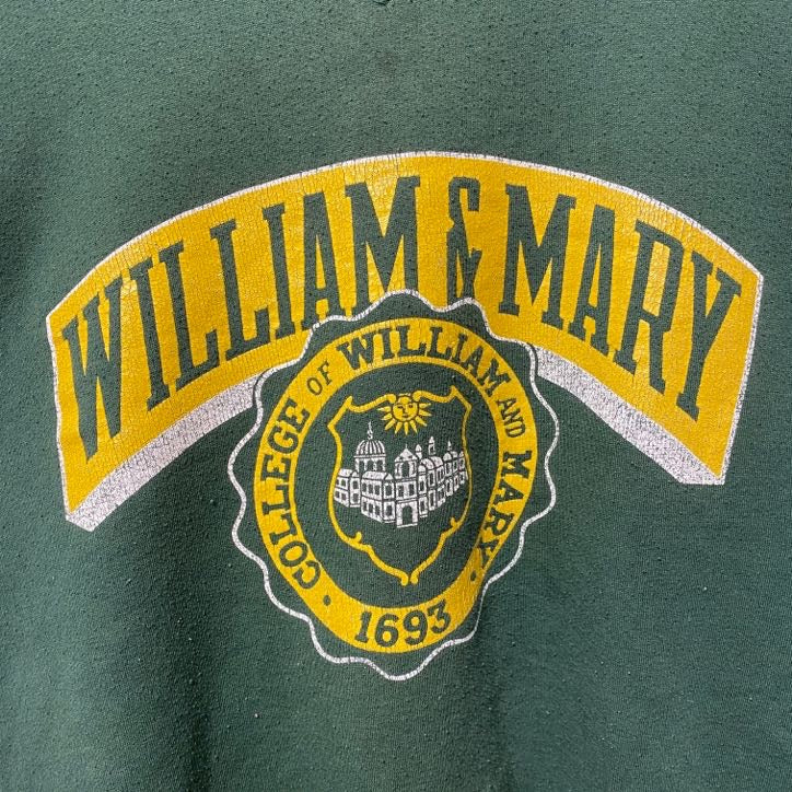 古着 used　GEAR FORSPORTS　長袖カレッジプリントスウェット　トレーナー　WILLIAM&MARY　Lサイズ