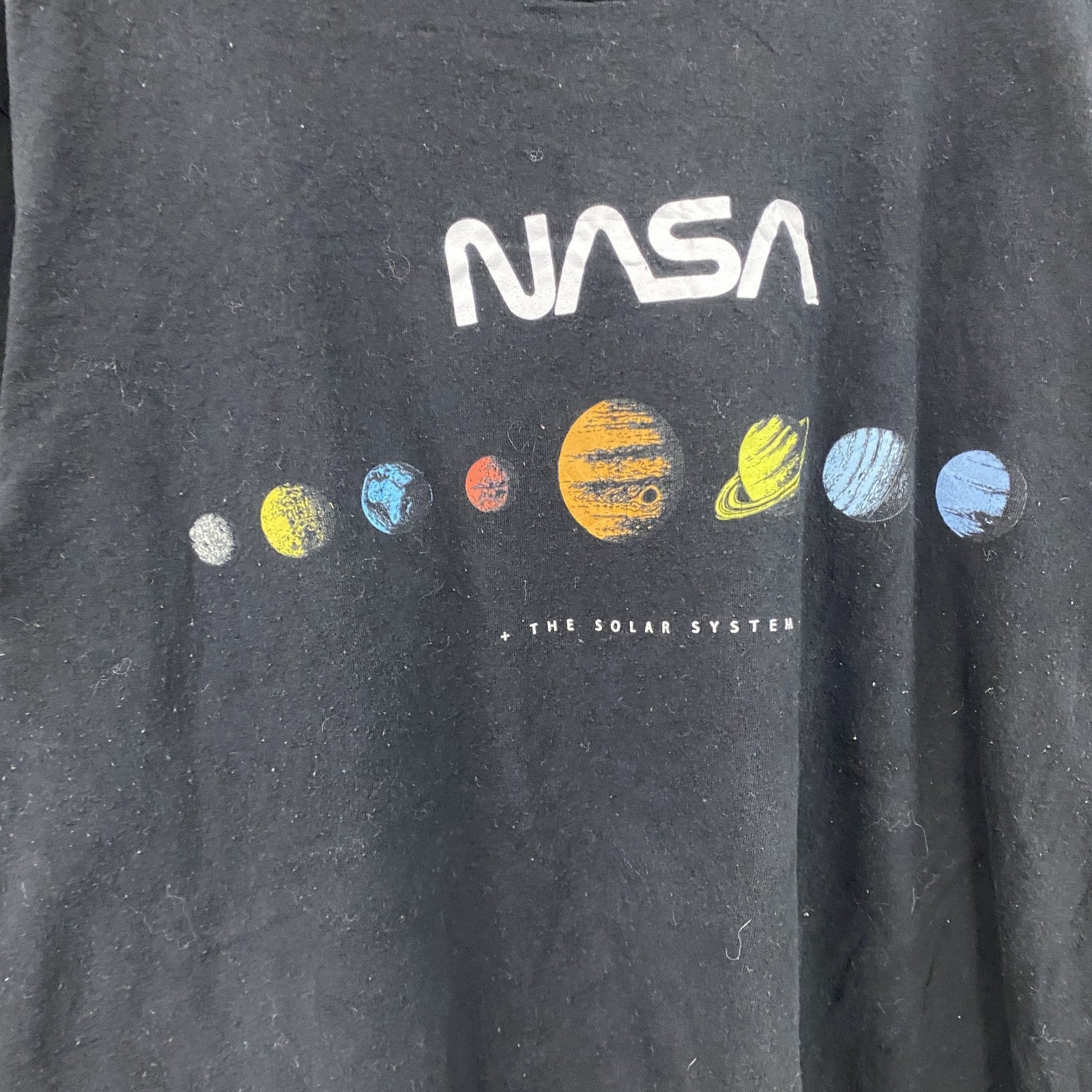 OLD NAVY　オールドネイビー　NASA　半袖プリントTシャツ　黒　ブラック　XLサイズ　古着