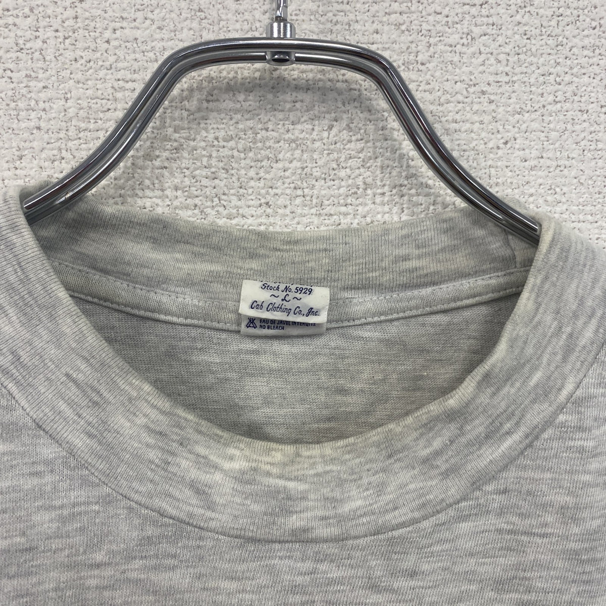 早稲田大学　半袖プリントTシャツ　カレッジ　霜降りグレー　Lサイズ カットソー メンズ コットン 古着