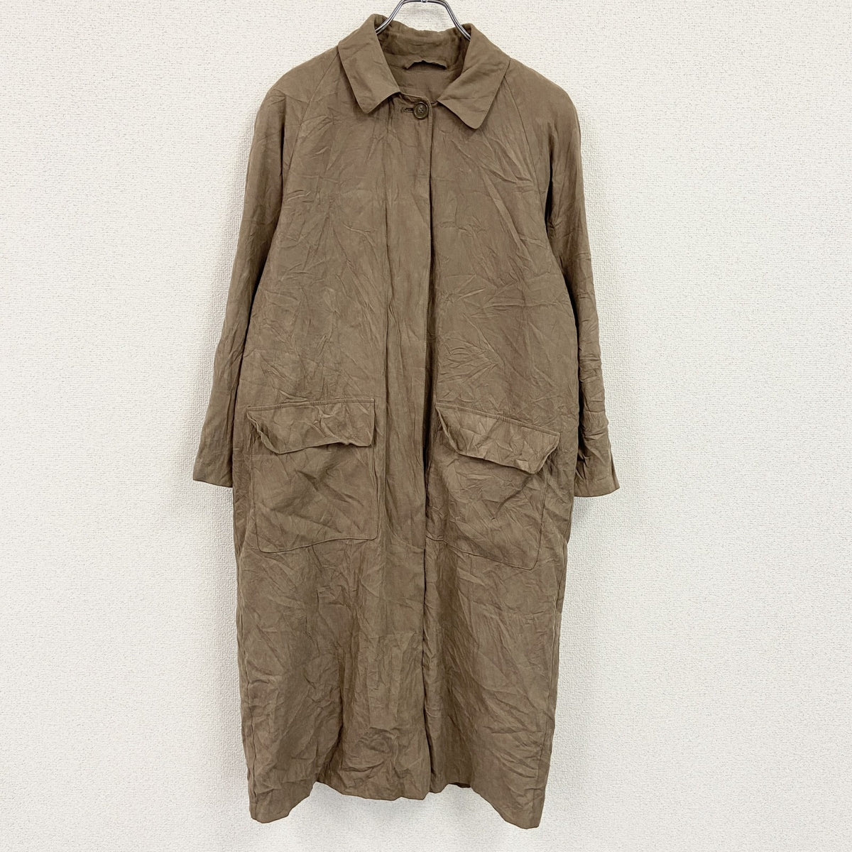 LONDON FOG　ロンドンフォグ　ステンカラーコート　ベージュ　Mサイズ　古着