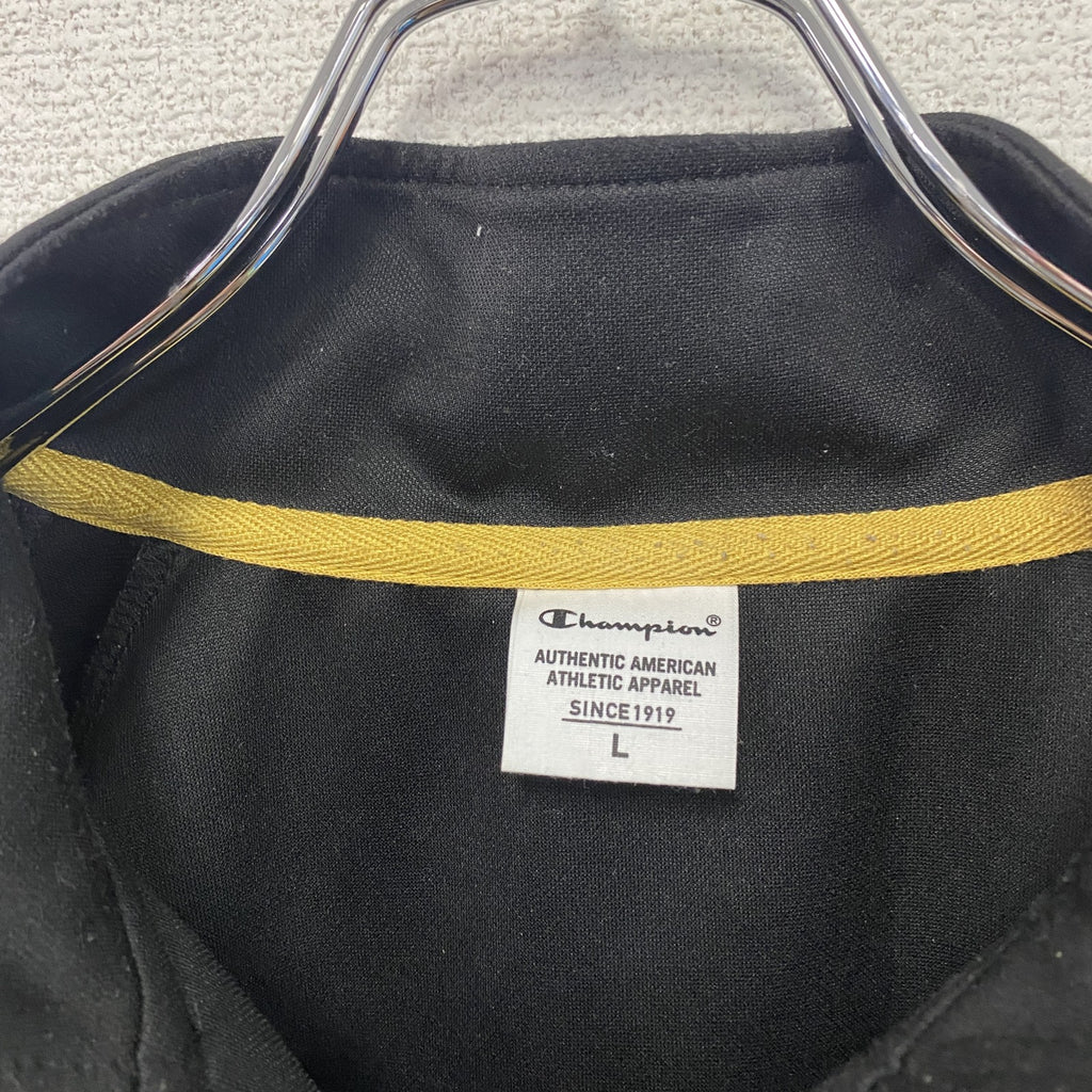 Champion　チャンピオン　トラックジャケット/ジャージ　黒　ブラック　Lサイズ　古着