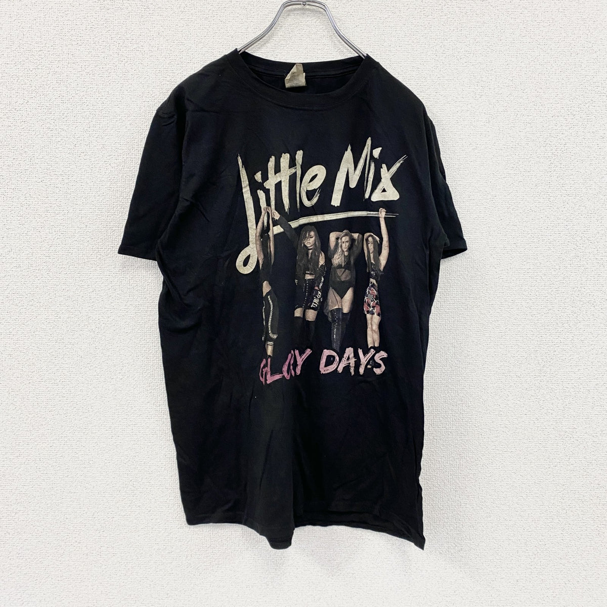 GILDAN　ギルダン　LITTLE MIX　リトルミックス　半袖プリントTシャツ　黒　ブラック　Lサイズ　古着