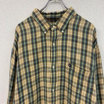 00s　Ralph　Lauren　ラルフローレン　ネルシャツ　ボタンダウンシャツ　チェック柄　マルチカラー　2XLサイズ