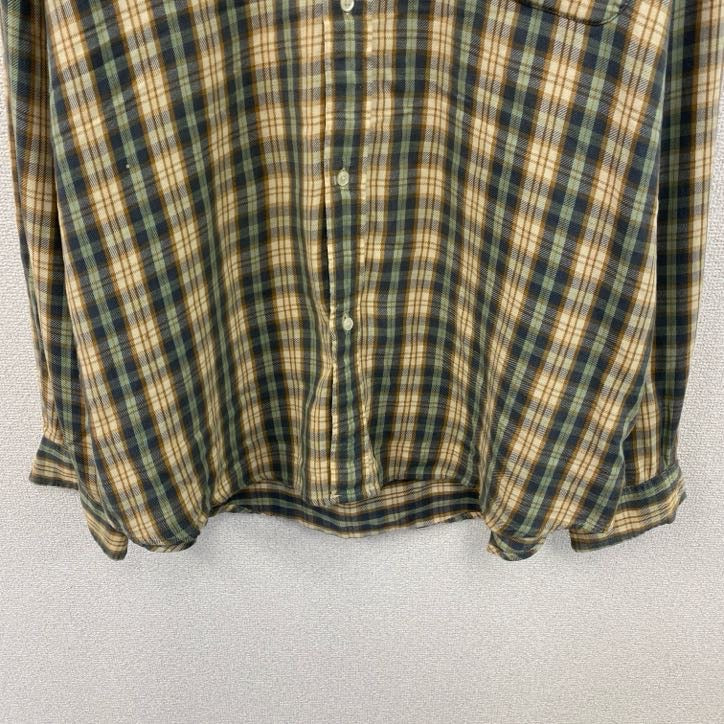 00s　Ralph　Lauren　ラルフローレン　ネルシャツ　ボタンダウンシャツ　チェック柄　マルチカラー　2XLサイズ