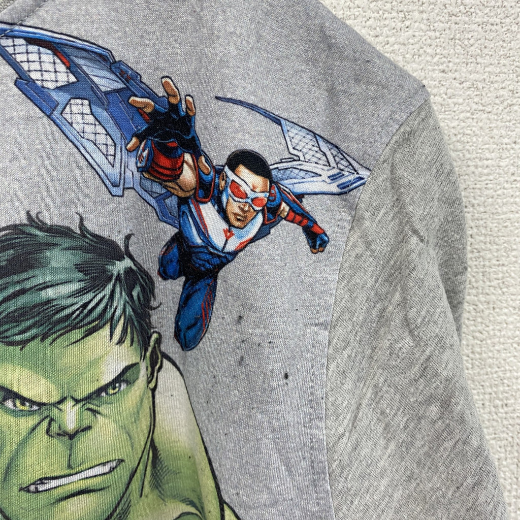 MARVEL　マーベル　アベンジャーズ　半袖プリントTシャツ　グレー　灰色　170/176サイズ　古着