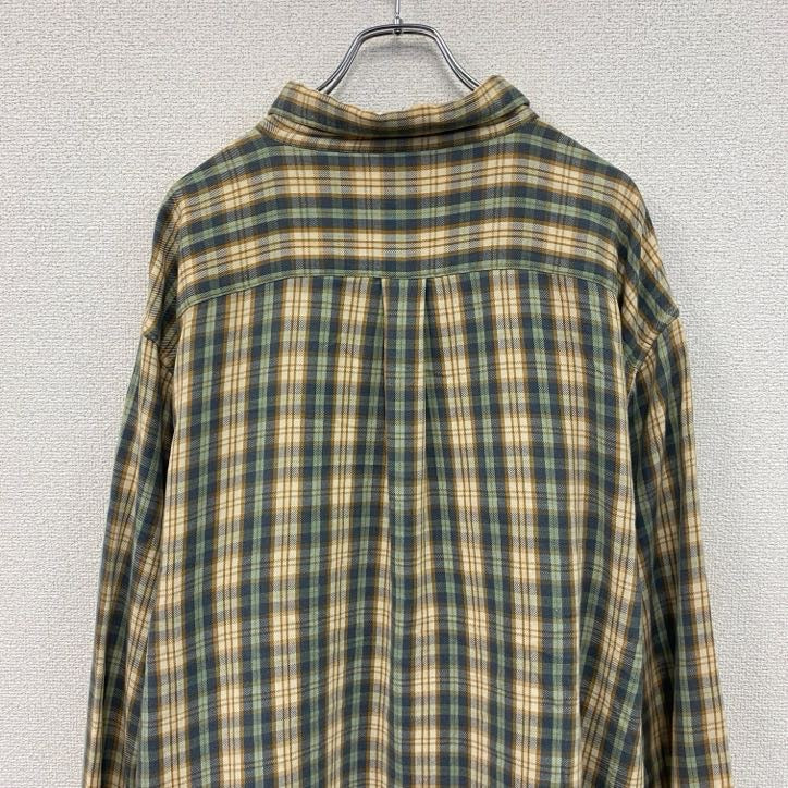 00s　Ralph　Lauren　ラルフローレン　ネルシャツ　ボタンダウンシャツ　チェック柄　マルチカラー　2XLサイズ