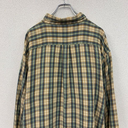 00s　Ralph　Lauren　ラルフローレン　ネルシャツ　ボタンダウンシャツ　チェック柄　マルチカラー　2XLサイズ