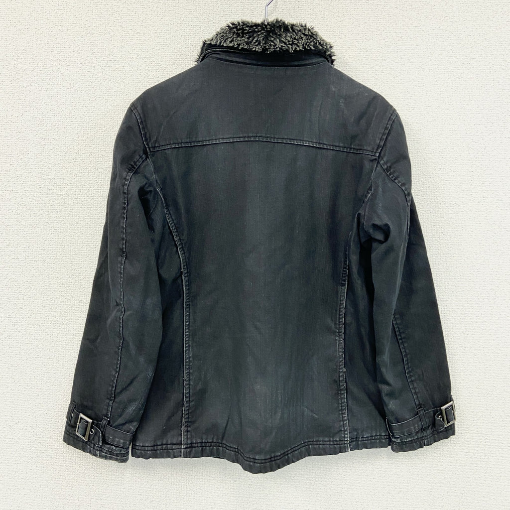 Roushatte Garments　デニムジャケット/Gジャン　黒　ブラック　Mサイズ　古着