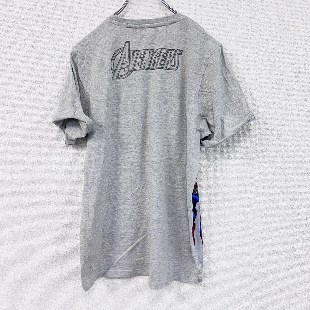 MARVEL　マーベル　アベンジャーズ　半袖プリントTシャツ　グレー　灰色　170/176サイズ　古着