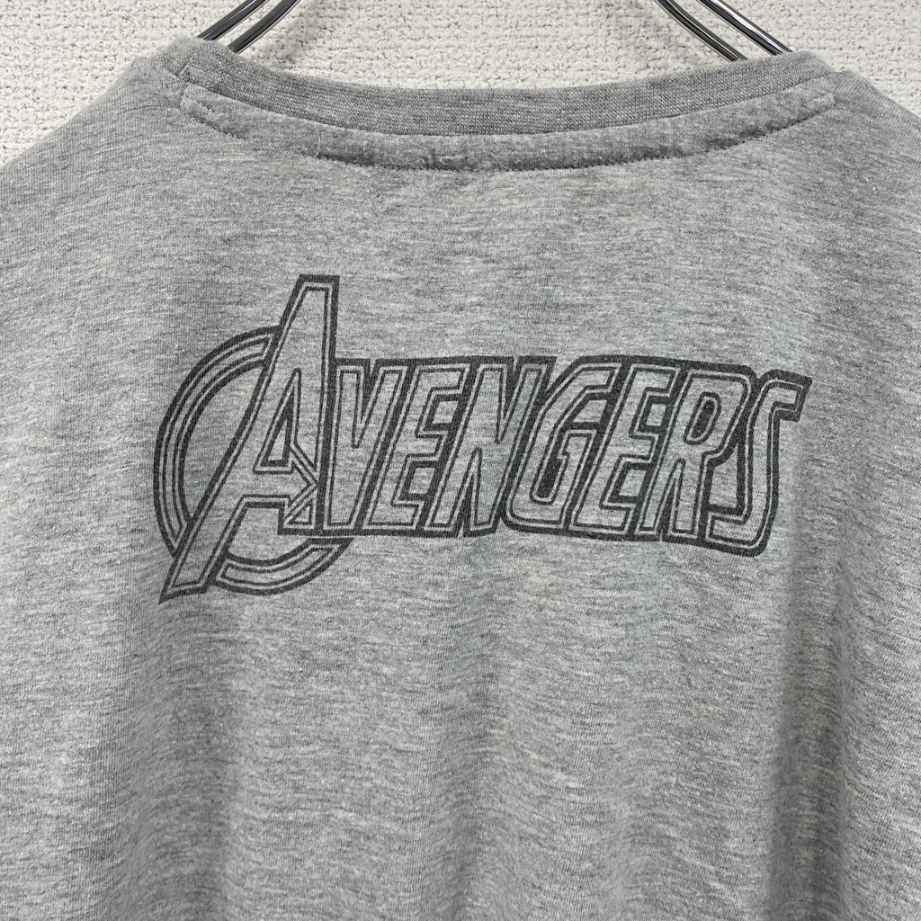 MARVEL　マーベル　アベンジャーズ　半袖プリントTシャツ　グレー　灰色　170/176サイズ　古着