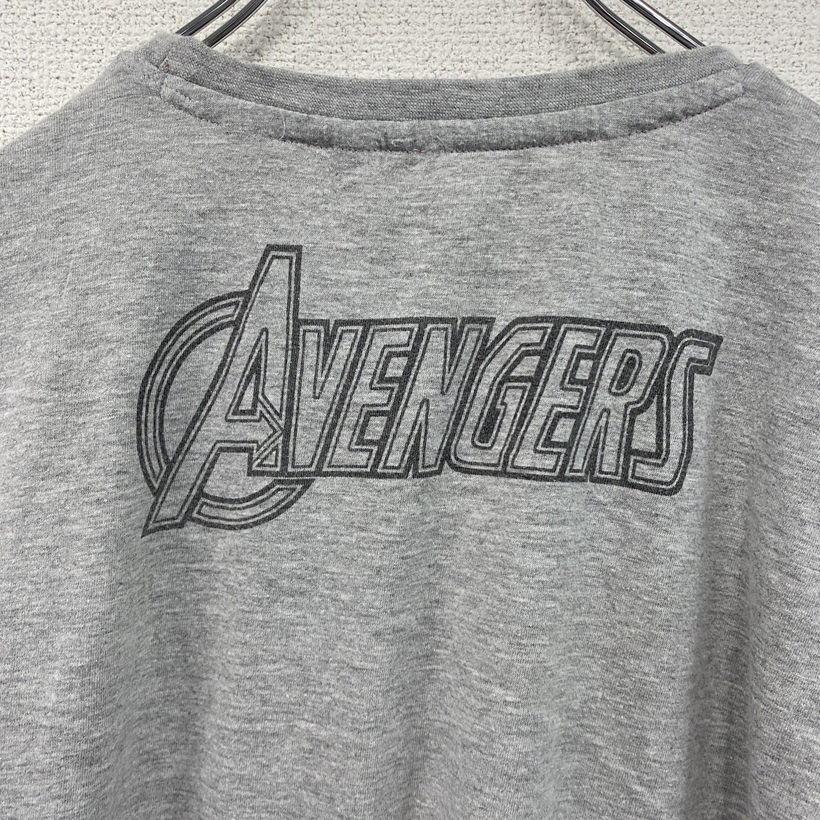 MARVEL　マーベル　アベンジャーズ　半袖プリントTシャツ　グレー　灰色　170/176サイズ　古着
