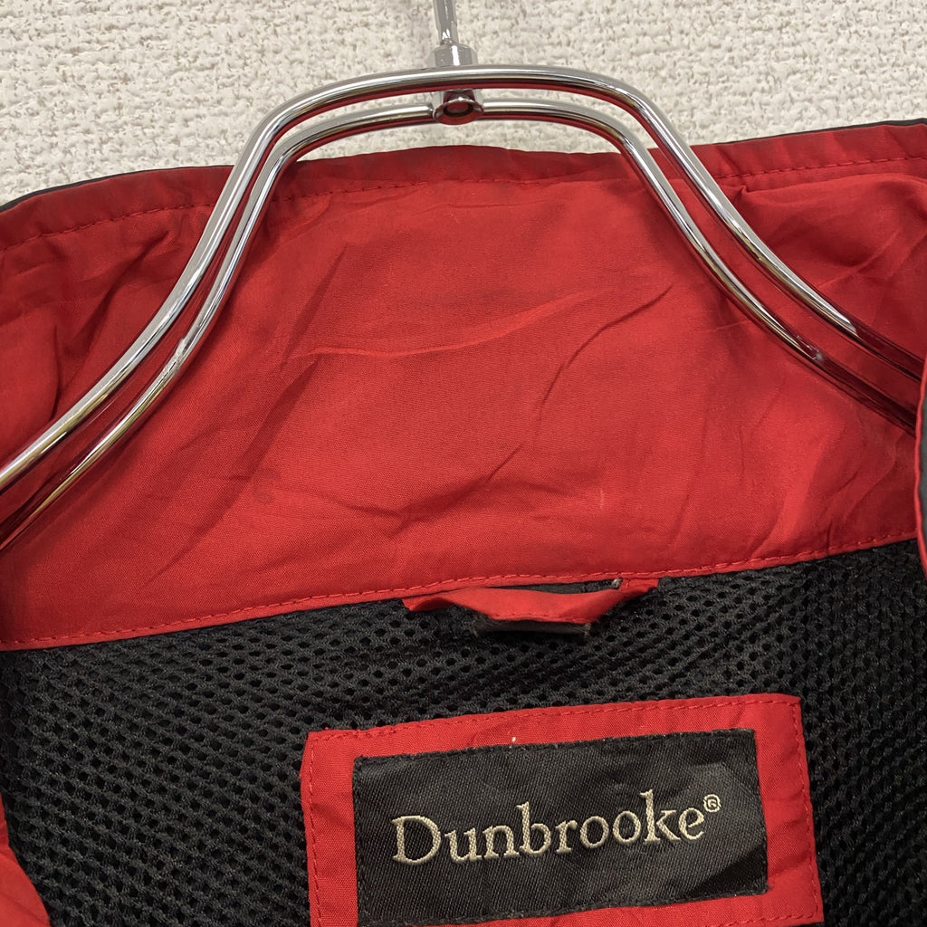 ～00s　Dunbrooke　ダンブルック　フルジップジャケット　比翼仕立て　ヴィンテージ　黒　ブラック　XLサイズ ウインドブレーカー ナイロンアウター メンズ 古着