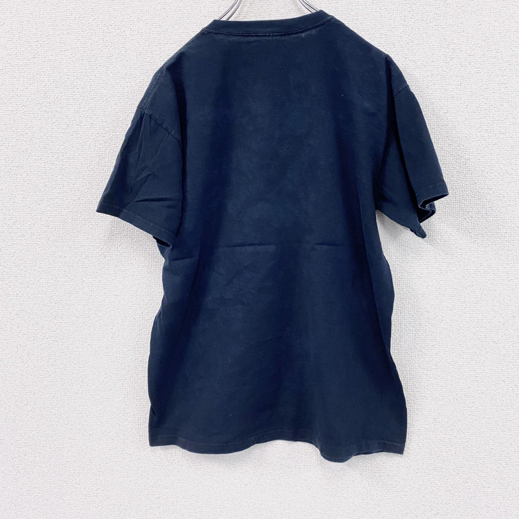 半袖プリントTシャツ　女性　クラシックカー　黒　ブラック　　古着