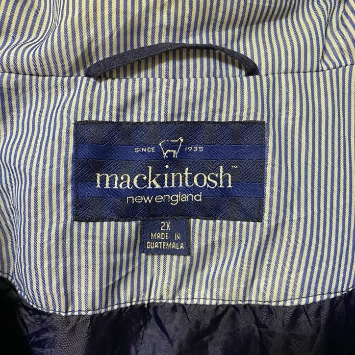 古着 used　MACKINTOSH マッキントッシュ　長袖マウンテンパーカー　アウター　ネイビー　ビックシルエット　XXLサイズ