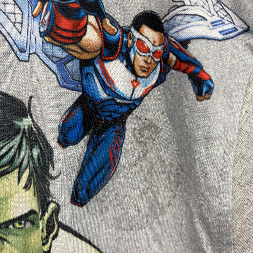 MARVEL　マーベル　アベンジャーズ　半袖プリントTシャツ　グレー　灰色　170/176サイズ　古着