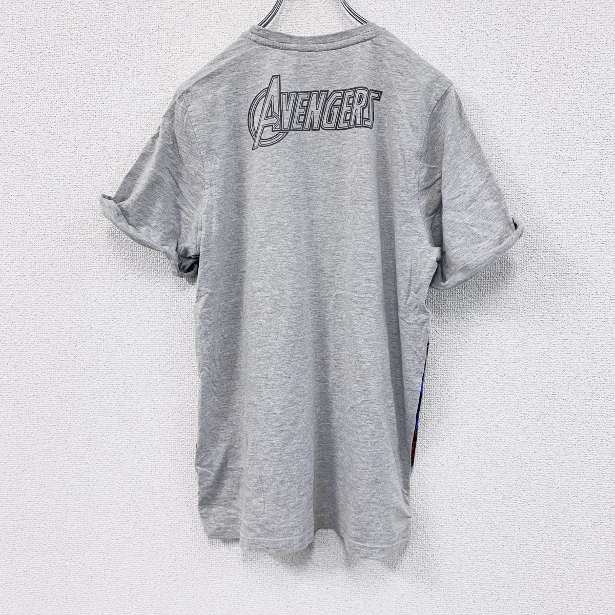MARVEL　マーベル　アベンジャーズ　半袖プリントTシャツ　グレー　灰色　170/176サイズ　古着